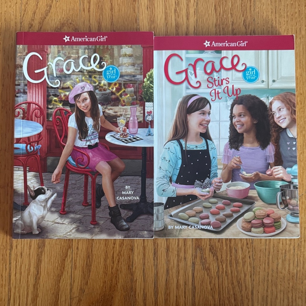 American Girl Grace Book Duo - Red and Blue Covers